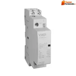Viko - VTCR-25/11 Modüler 25A 1NO1NC 230V AC Kontaktör(Ray Tipi)